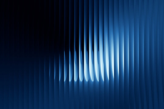 Blue gradient with vertical white highlights on a dark background. Clean, minimal, and energetic with a modern edge. The transition from dark to light enhances the depth and dynamic appearance