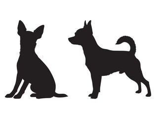 TOY FOX TERRIER DOG SILHOUETTE