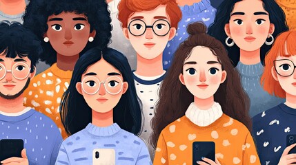 Social media network connection with user avatars, global communication, online sharing, mobile chat platform and community app