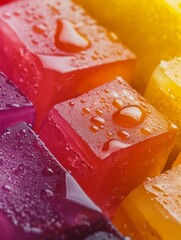 Several Workers Cutting Fresh Colorful Fruit Into Uniform Pieces On Kitchen Countertop