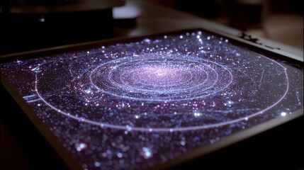 Fototapeta premium Digital galaxy display graphic