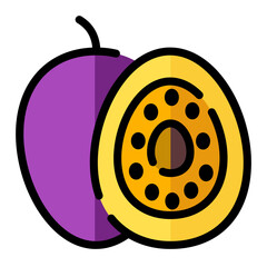passion fruit icon	