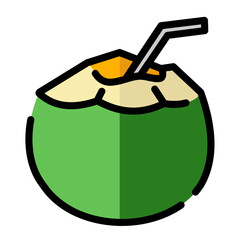 coconut icon design	