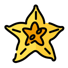 starfruit icon design