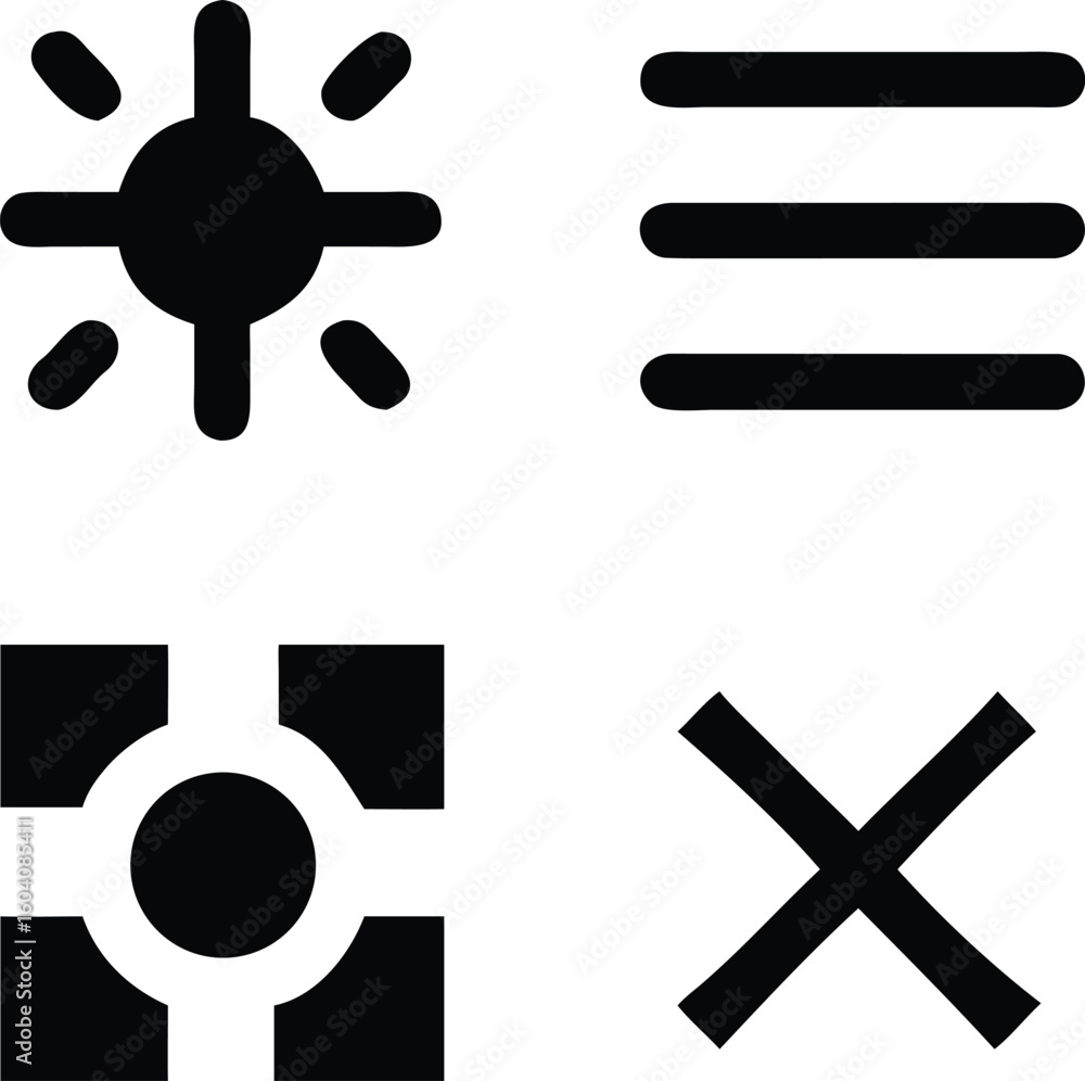 Poster copy paste cut icons scissors document
