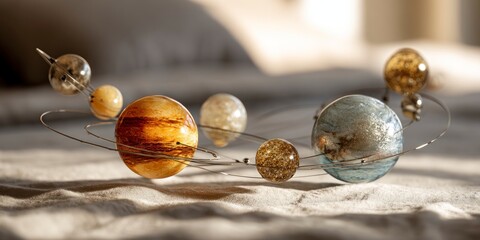 Solar system model decorative planets