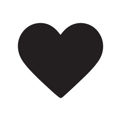 Heart icon on white background vector illustration