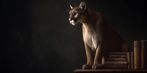 Majestic cougar portrait