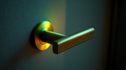 Modern door handle detail