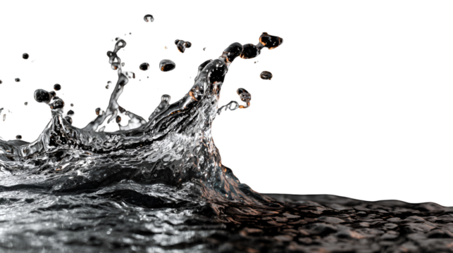 Water splash black background droplet motion texture fluid dynamic