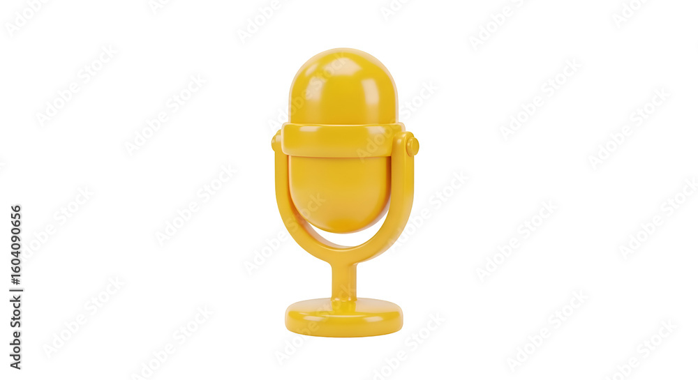 Poster create stunning 3d microphone icons with transparent backgrounds, using easy techniques for beginner