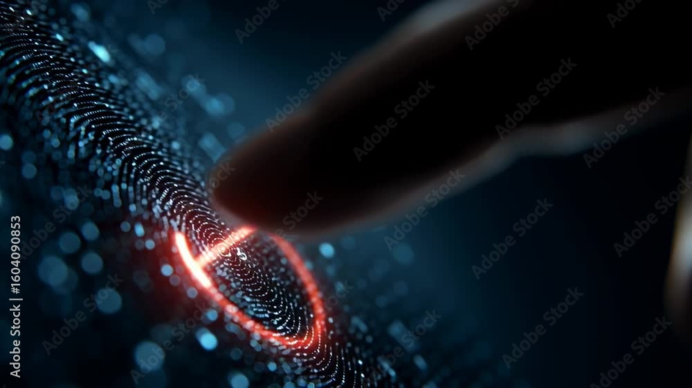 Poster a hand interacts with a glowing digital interface, symbolizing the ease of navigating modern mobile 