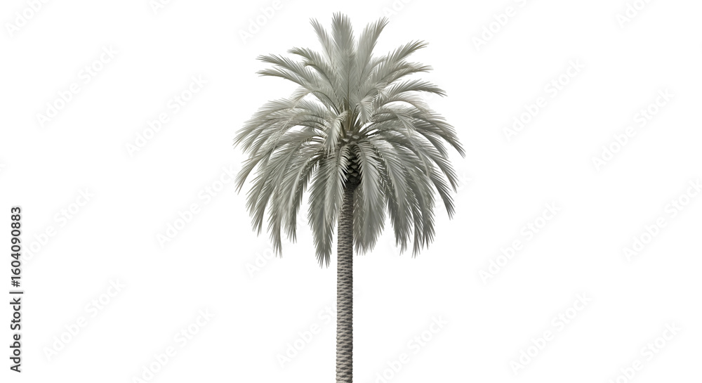Poster create stunning visuals: palm tree with transparent background, ideal for design projects and digita
