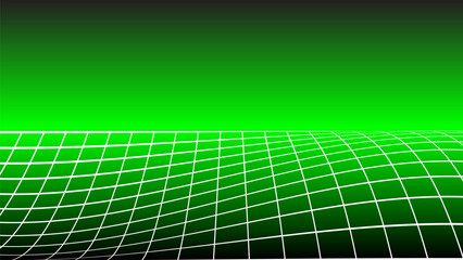 3d wireframe perspective grid room template design vector illustration background. Empty 3 dimension virtual room with perspective wireframe grid geometric sketch. Cyber virtual line interior frame.