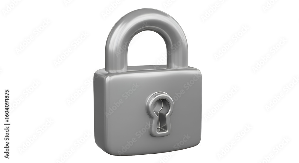Poster create a secure padlock with transparent background, illustrative 3d model tutorial now!