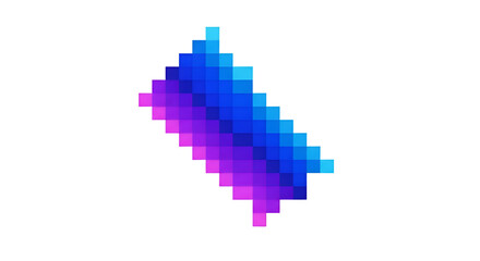 Fototapeta premium Pixel Art Design: Creating a Gradient Background with Vivid Colors for Digital Projects