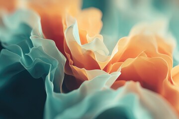 Abstract textured folds in soft pastel colors