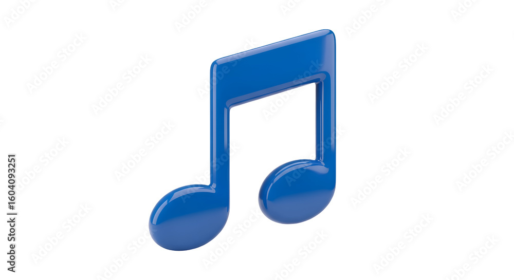 Poster create glossy 3d music notes with transparent background, vibrant colors, easy tutorial