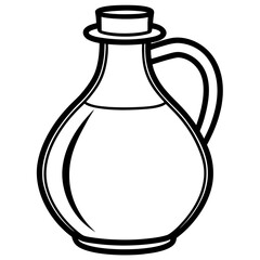 Vintage Oil Can Line Drawing