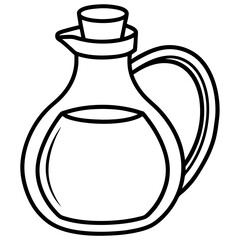 Vintage Oil Can Line Drawing