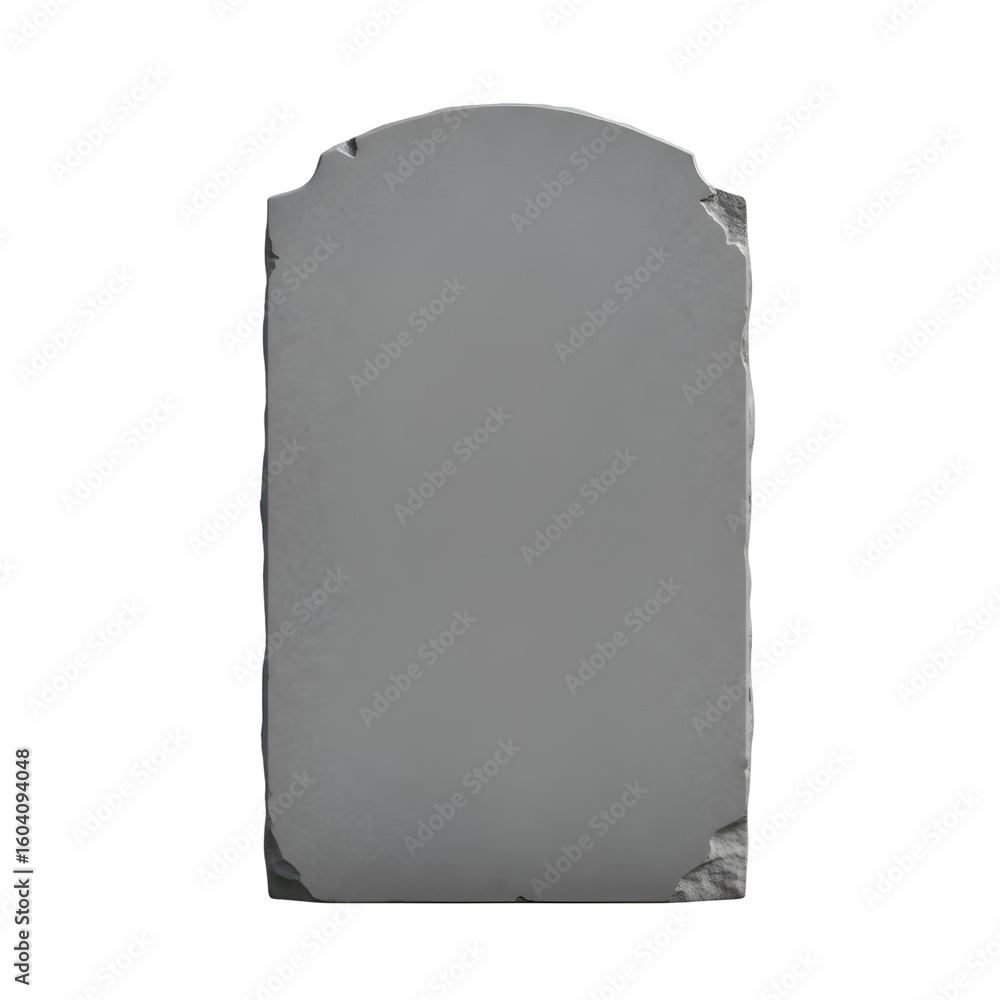 Poster create a tombstone design with transparent background for video editing
