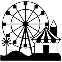 Abstract geometric pattern with bold colors and clean lines