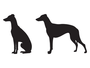 WHIPPET DOG SILHOUETTE