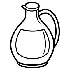 Vintage Oil Can Line Drawing