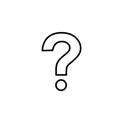 Question mark icon vector logo design illustration
