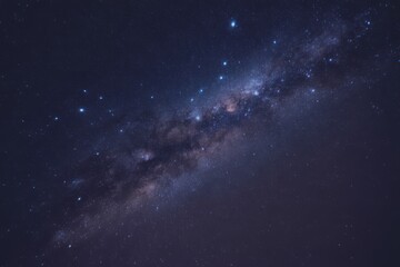 Fototapeta premium Magnificent Milky Way Galaxy Shining Brightly with Countless Stars and Cosmic Dust in the Dark Night Sky Astronomy Photography