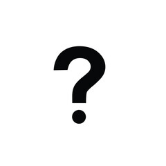 Question mark icon vector logo design illustration