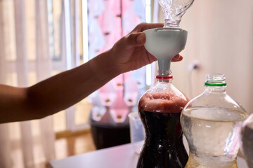 A Young Scientist Conducting a Home Experiment with Proper Safety Gear for Protection
