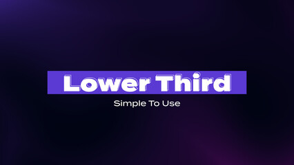 Simple Modern Lower Third_Vol.01