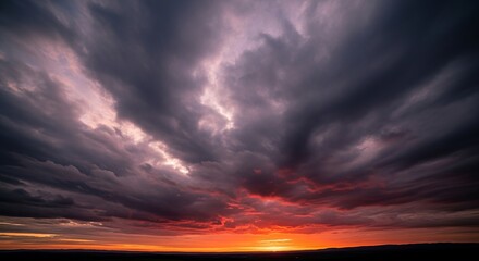 Obraz premium dramatic sky with clouds.