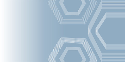Linee esagonali astratte su sfondo grigio. Grafica geometrica a righe