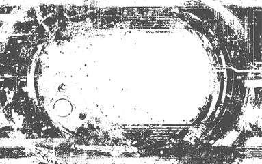 Distressed overlay texture of rusted peeled metal. Grunge black and white texture. Pattern, abstract grunge retro texture frames collection, transparent background