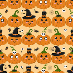 Halloween Festival,Seamless Background