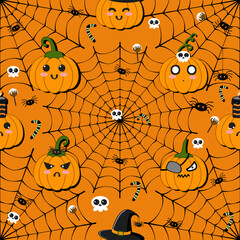 Halloween Festival,Seamless Background
