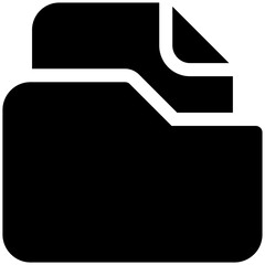 files and folders icon for user interface, user experience, website, application, printing, document, poster design, etc