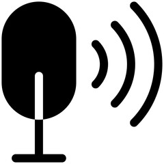 mic icon for user interface, user experience, website, application, printing, document, poster design, etc