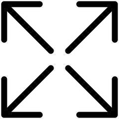 full screen icon for user interface, user experience, website, application, printing, document, poster design, etc