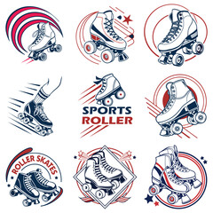 Paired with sharp, sporty typography, the logo is perfect for roller skating teams, activewear brands, urban sports clubs, or youth-focused events.