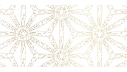 Seamless Geometric Pattern with Golden Lines on Transparent Background for Modern Designs