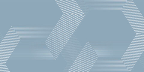 Sfondo esagonale astratto bianco e grigio. sfondo astratto liscio, motivo sfumato. Sfondo vettoriale chiaro semplice