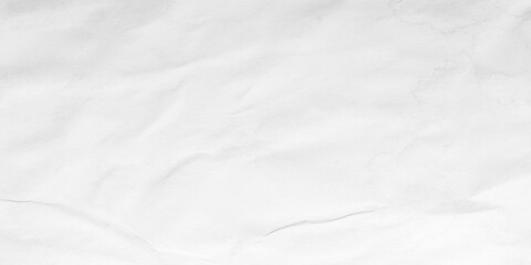Crumpled, unclean and blurry white paper. Blank abstract background. Copy space.