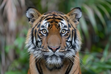 Fototapeta premium Head of sumateran tiger