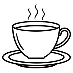 Cozy Tea Cup Line Icon