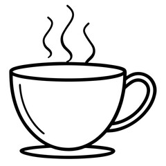 Cozy Tea Cup Line Icon