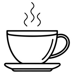 Cozy Tea Cup Line Icon
