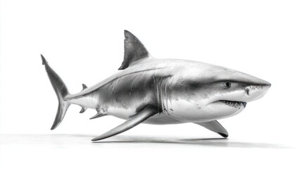 Naklejka premium Gray shark, studio shot